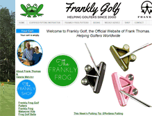 Tablet Screenshot of franklygolf.com